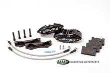 9.4" (239mm) MMP/Wilwood "Slim-Line" 4 piston (1.38") caliper upgrade VW Fox '87-'93